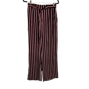 Ambiance Apparel Pants Womens L Patriotic‎ Holiday Stripes Wide Leg
